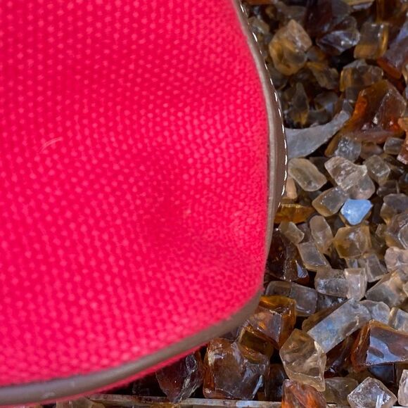 BCBGirls Red/Cranberry Canvas Shoulder Bag. - Picture 6 of 11